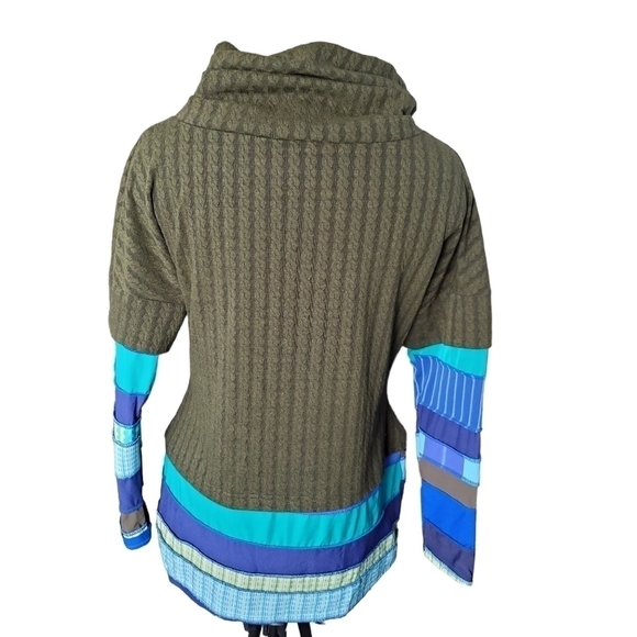 Vintage 2004 Myco Anna Unique Patchwork Sweater Size 5 - Picture 4 of 6